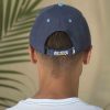 Lightweight Baseball Cap Navy Back Velcro