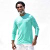 Happy Barracuda Long Sleeve T-shirt Mint Green Nautical Style