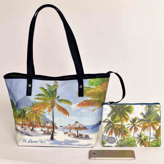 Canvas Tote Bag Sugar Beach Vaceroy St Lucia 1