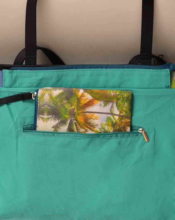 Canvas Tote Bag oversized zippered inside pocket